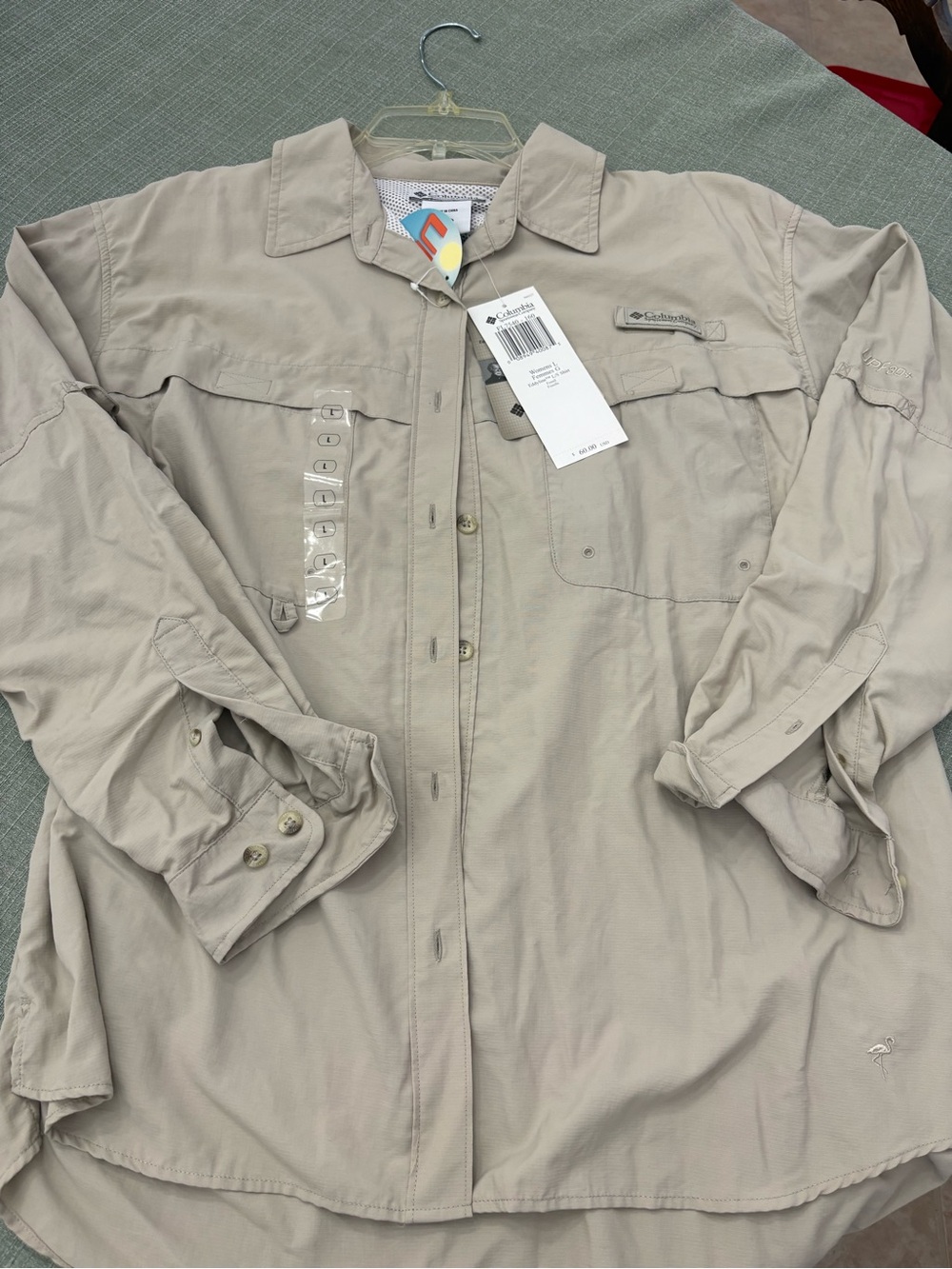 Columbia Lightweight Eddyline Long-Sleeve Shirt Jacket - Beige